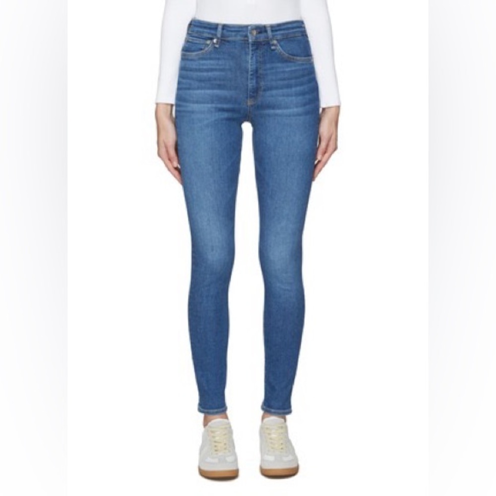 Rag & Bone High-Rise Skinny Jeans Skye Blue Size 27 B030 - Picture 1 of 7